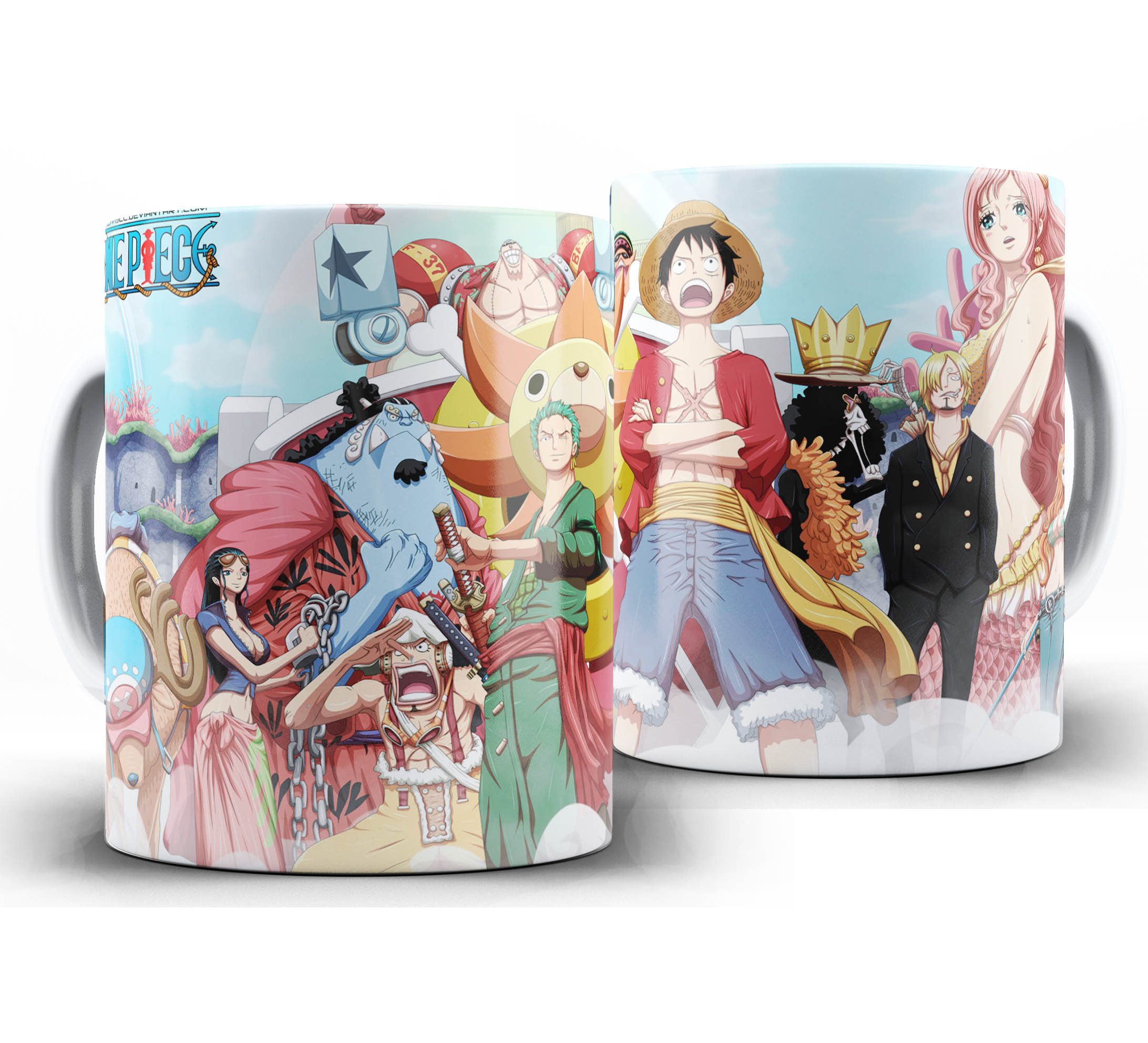 Caneca Anime - One Piece W9 - Ilha dos homens peixes